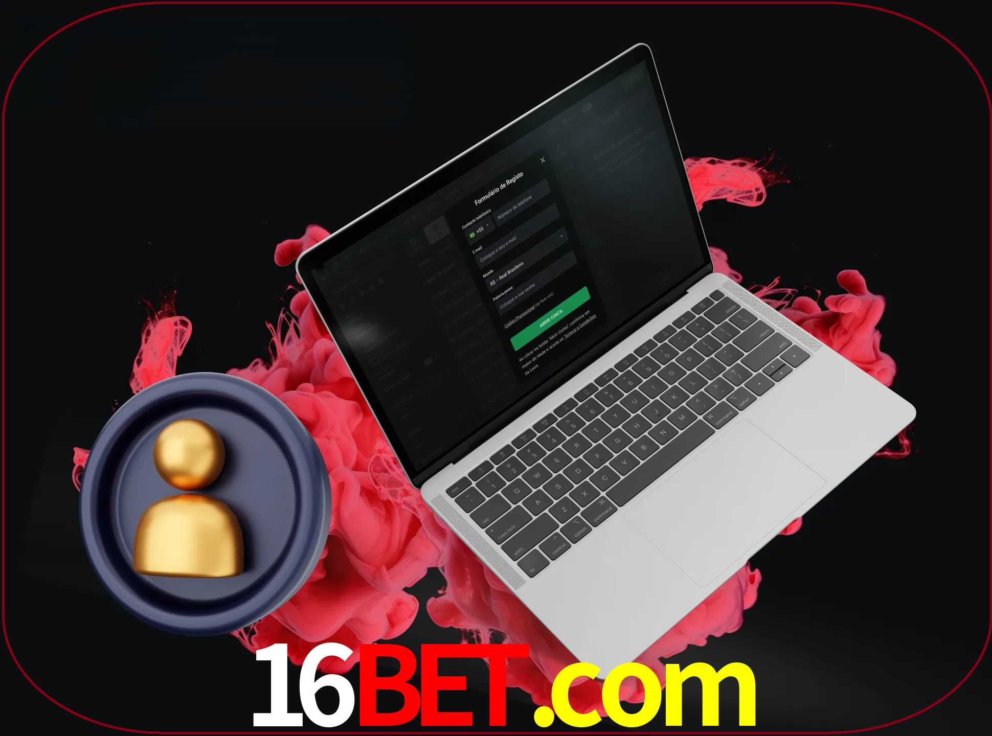 No cabeçalho do site 16bet, clique no botão que o levará a um formulário especial onde terá de introduzir as suas informações actuais.