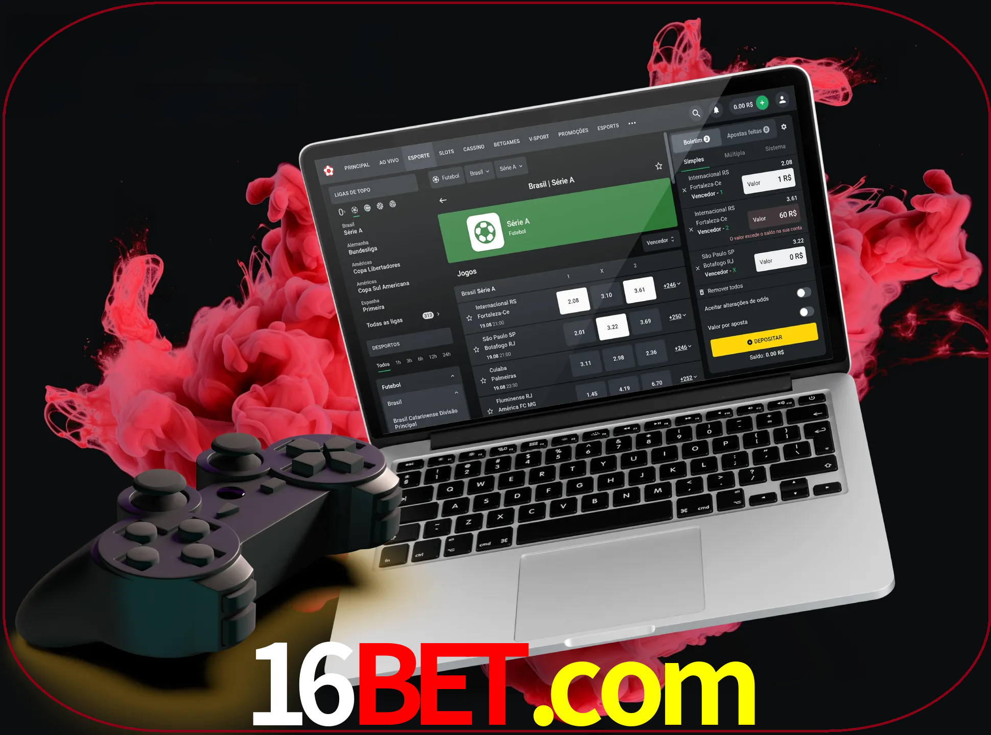 Visite a secção especial de jogos de vídeo em 16bet para descobrir em que jogos pode apostar e ganhar muito dinheiro.